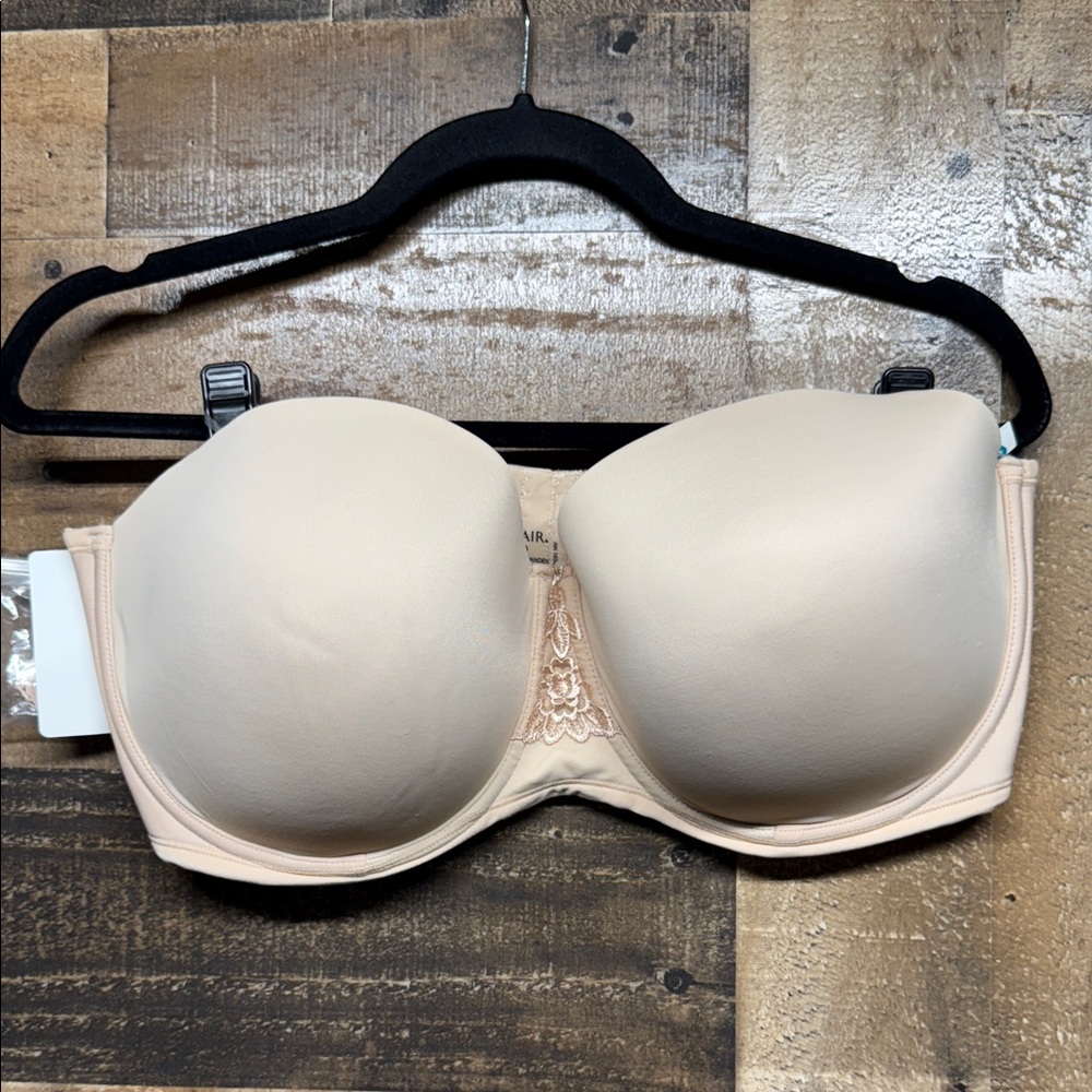 NWT Vanity Fair‎ Cream Strapless Bra Women's Size 42DD